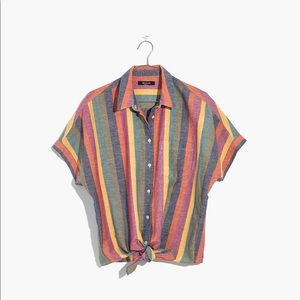 Madewell Stripped Rainbow Tee